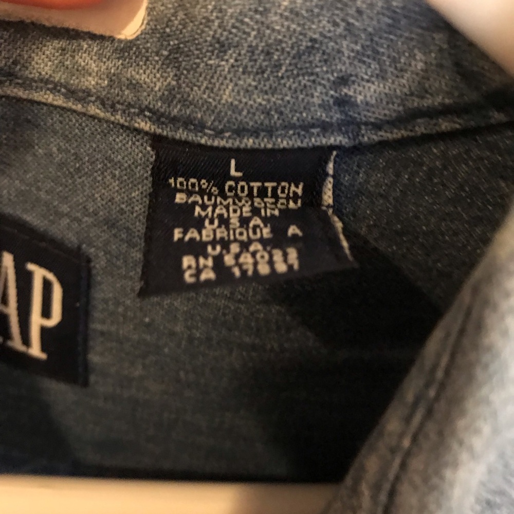 Custom Bedazzled Denim Button Down - Picture 5 of 5